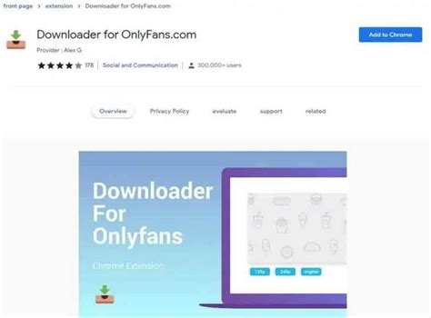 onlyfans video downloader extension chrome|[2024] Top 5 OnlyFans Downloader Chrome/Firefox。